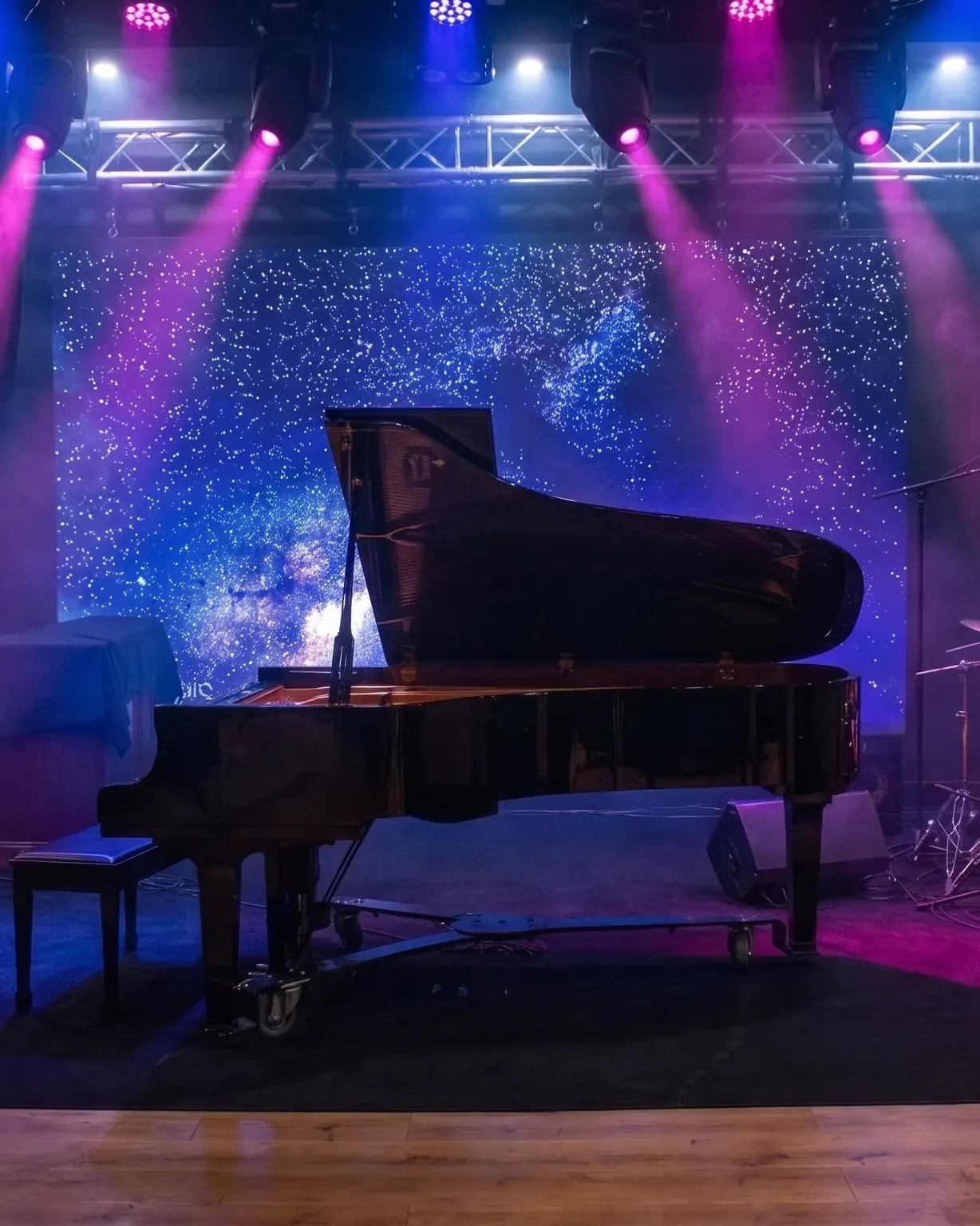 The live stage at The Recording Club